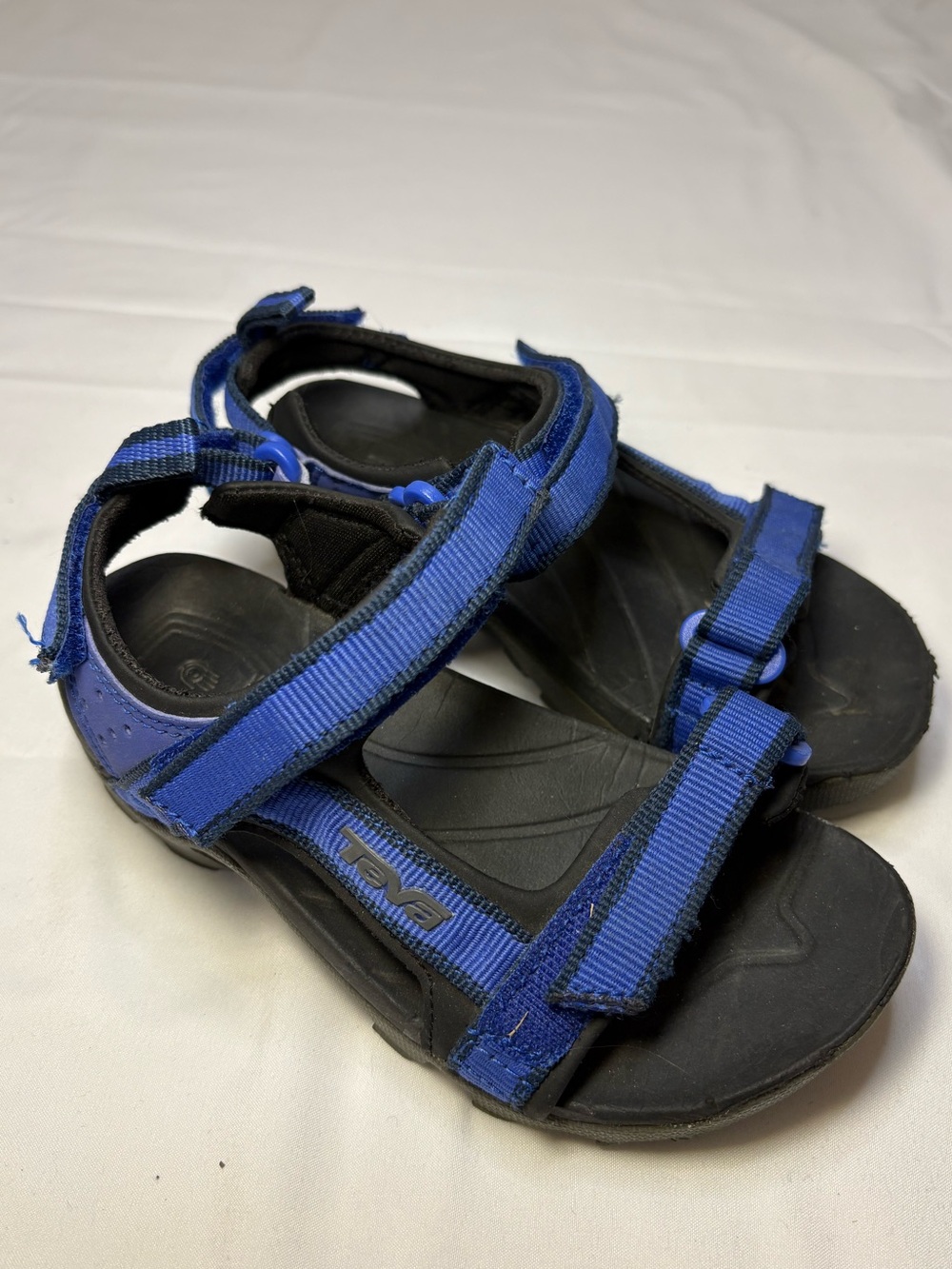 Teva Boys 12 Tanza Youth Blue Strap On Velcro Sport Sandal Shoe Hike Gorpcore
